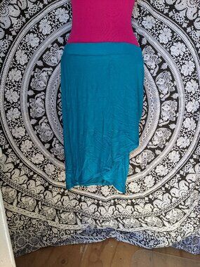 Sociology Faux Wrap Midi Skirt Sz L
